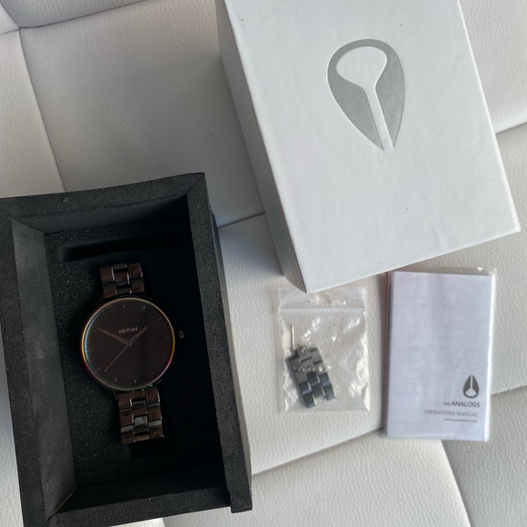 Ladies Gunmetal Nixon Watch - Picture 2 of 5